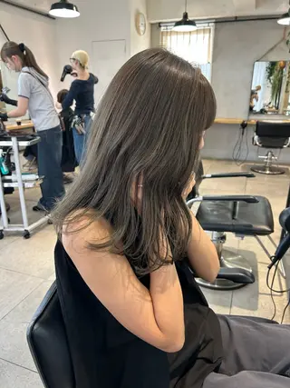 ミディアム カラー じゅわっと暖色カラー 🍊Moemiのヘアスタイル