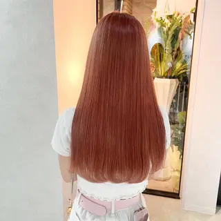 ロング カラー 🎀ダブルカラー/ ピンク×ガーリー🎀のヘアスタイル
