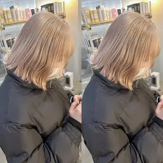 ミディアム カラー yoriダブルカラー 代表すがわらのヘアスタイル