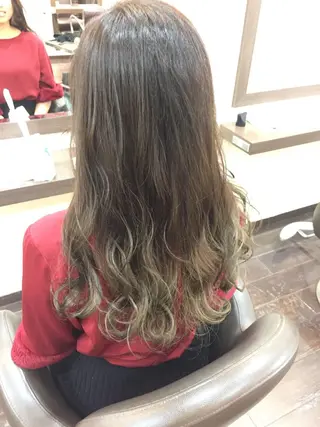 ロング カラー パーマ ヘアアレンジ 高橋 隆一のヘアスタイル