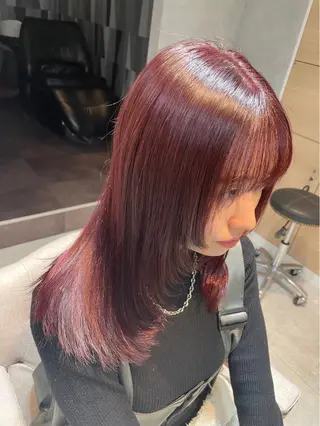 カラー 鎌田 桃果のヘアスタイル
