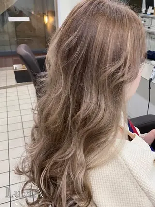 ロング カラー ヘアアレンジ LuciA/エクステ カラーのヘアスタイル