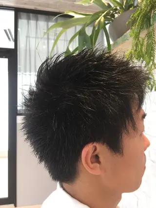 ショート メンズ 有田 尚樹のヘアスタイル
