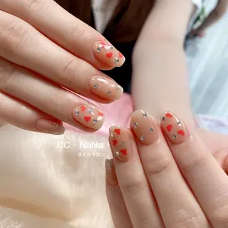 ネイル CC  NaNa ワンホンネイル🌙Nのネイルデザイン