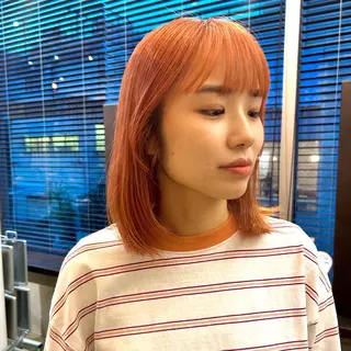 ミディアム カラー ショート/ウルフ ハイトーン/カイセイのヘアスタイル