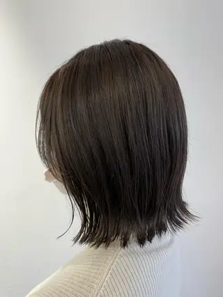 ミディアム カラー ひろせ かなのヘアスタイル