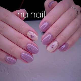 ミディアム めぐみのネイルサロン スタッフ練習のネイルデザイン