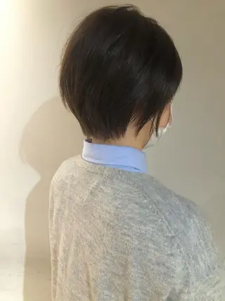 ショート カラー 上品な大人レイヤー 🍀渋谷🍀濱口敬太のヘアスタイル