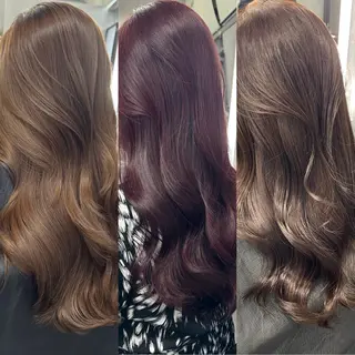ロング カラー 田中 沙樹のヘアスタイル