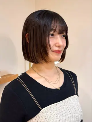 ショート カラー ボブ/ミディアム/ レイヤー/moyuのヘアスタイル