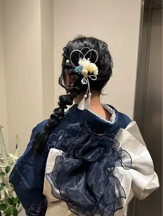 ヘアアレンジ 🍪ﾖｼｲﾊﾙﾈ🍪 ﾗﾍﾞﾝﾀﾞｰｶﾗｰのヘアスタイル