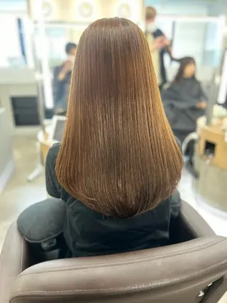 ミディアム カラー ヘアアレンジ 銀座/美髪縮毛矯正 /髪質改善/山本翔華のヘアスタイル