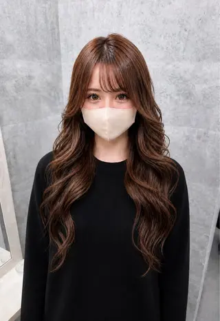 カラー エクステ ダブルカラー新宿のヘアスタイル