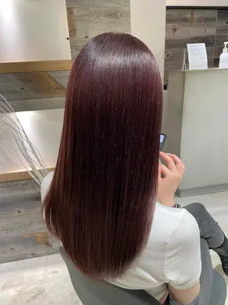 セミロング さかもと りくのヘアスタイル