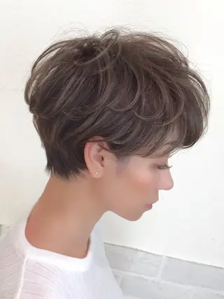 ショート カラー ✨大人ショート特化 /カットモデル/銀座のヘアスタイル