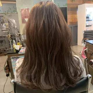 セミロング カラー shian橋本南口所属・月200人を担当 💇‍♀️栗林のヘアスタイル
