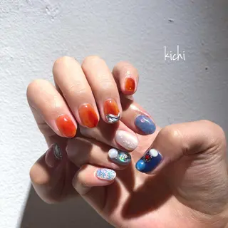 ネイル kichi･: *のネイルデザイン