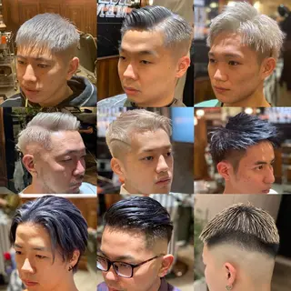 ショート カラー メンズ 🎱メンズフェード 特化HYOGA🎱のヘアスタイル