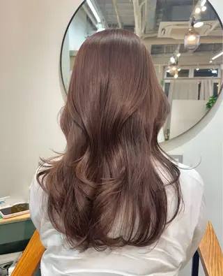 ロング カラー 韓国レイヤー 船橋 徒歩5分/小川友美のヘアスタイル
