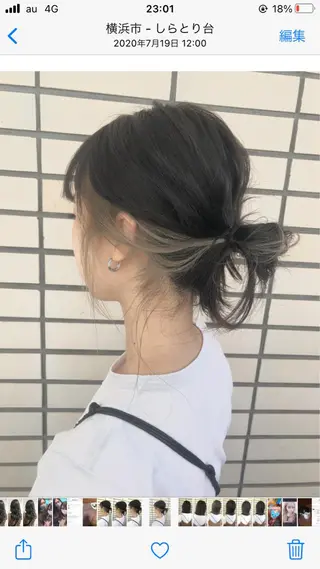 セミロング カラー 🤍2nd🤍田所 美希のヘアスタイル