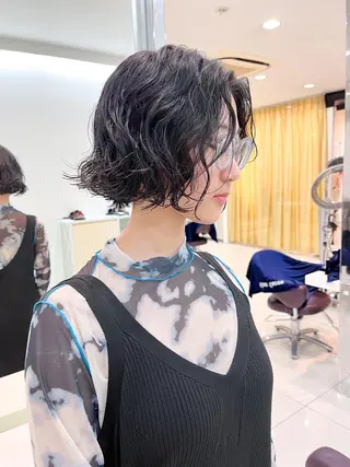 ショート パーマ 似合わせパーマ/ kazuのヘアスタイル