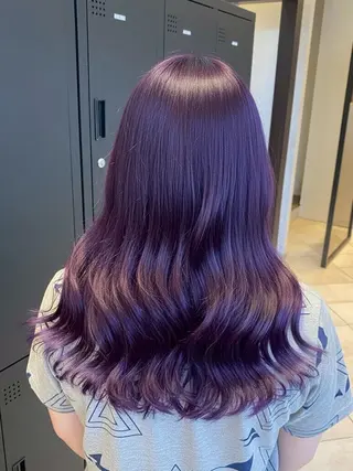 ロング カラー MOKA🌼 淵野辺デザインカラーのヘアスタイル