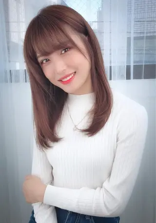 ショート カラー パーマ ヘアアレンジ 美髪矯正 Rioのヘアスタイル