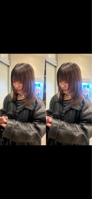 ミディアム 常藤 留佳のヘアスタイル