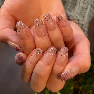 ネイル crystal ⭐︎ colorのネイルデザイン