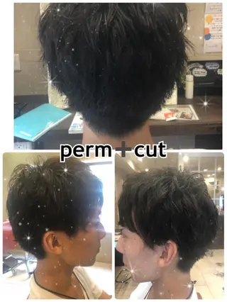ショート パーマ 美容室ARKS 黒田杏奈のヘアスタイル