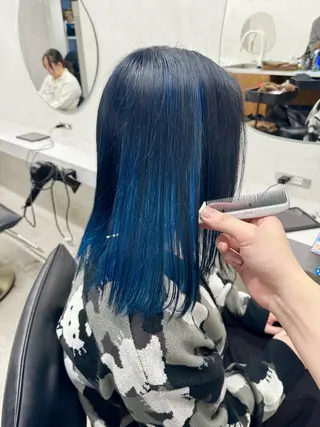 カラー ︎🌟YUYA/複雑 履歴/デザインカラーのヘアスタイル