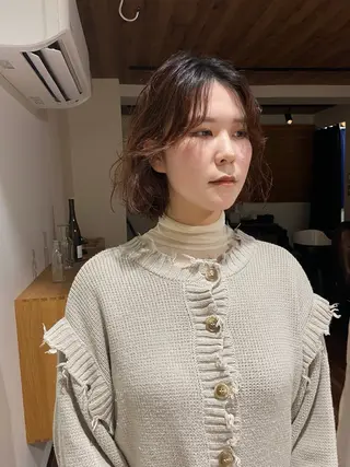 ミディアム パーマ iroha/ n.w.h🎀のヘアスタイル
