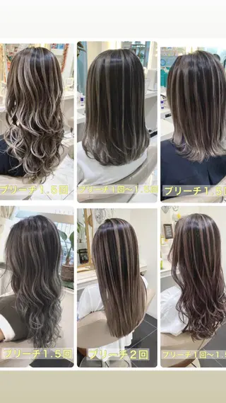 セミロング カラー 山崎俊輔/髪質改善 /バレイヤージュのヘアスタイル