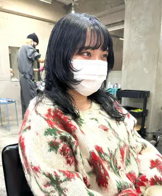 セミロング カラー パーマ ヘアアレンジ メンズ ササキカズマ〻透明感 〻色落ち〻赤み消しのヘアスタイル