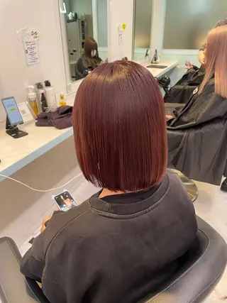 カラー 🇰🇷韓流暖色ヘア 🍒saaya🍒のヘアスタイル
