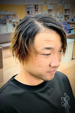 ミディアム 理容プラージュ燕三条 福井のヘアスタイル