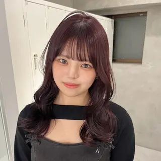 ロング りおな/髪質改善/ カラー /平尾のヘアスタイル