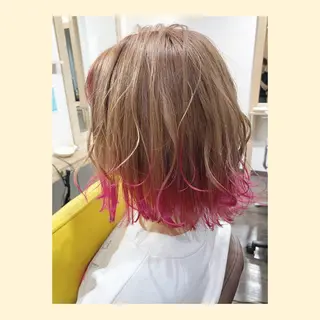 ミディアム カラー 🌈ショート/レイヤ ーカット/中村崇宏のヘアスタイル