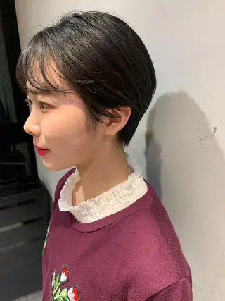 ショート 柔らか透け感カラー 🌿ムロヤリョウスケのヘアスタイル