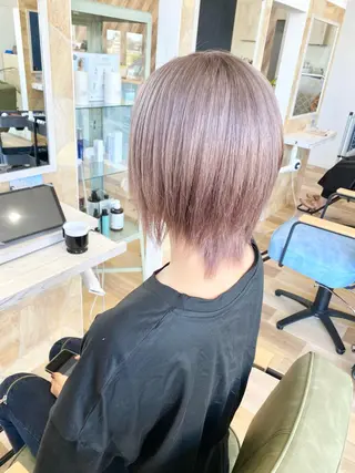 ショート ケアブリーチ 黒瀬有汰のヘアスタイル