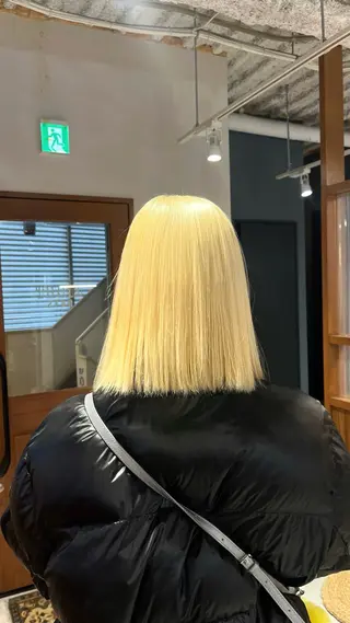 カラー satone 🩵のヘアスタイル