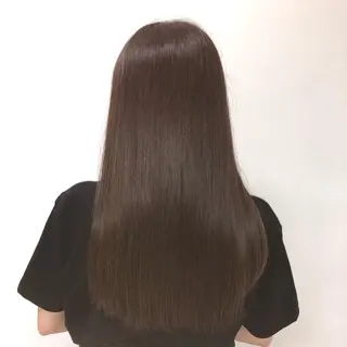 ロング パーマ 髪質改善・白髪ぼかし /お悩み対応カラーのヘアスタイル