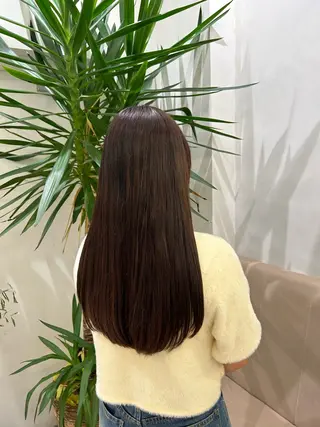 ロング カラー Wカラー┆ブラウン ┆うる艶┆ゆうはのヘアスタイル