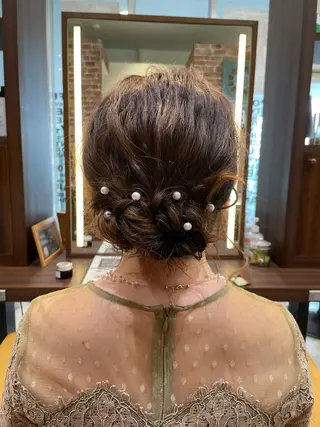 ミディアム ヘアアレンジ 髪質改善/縮毛矯正 ツヤ髪🩷さつきのヘアスタイル