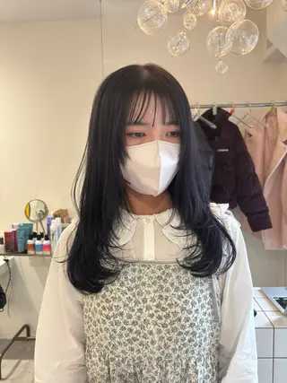 セミロング カラー toko / ブリーチなしカラーのヘアスタイル