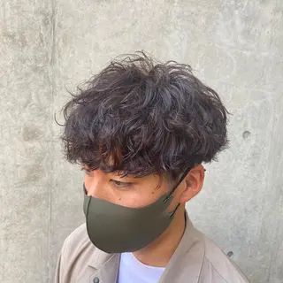 ショート パーマ メンズ 梅田茶屋町メンズ 専門美容師 山元一平のヘアスタイル