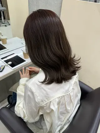 ミディアム うる艶ヘア♡韓国好き 透明感　shotaのヘアスタイル