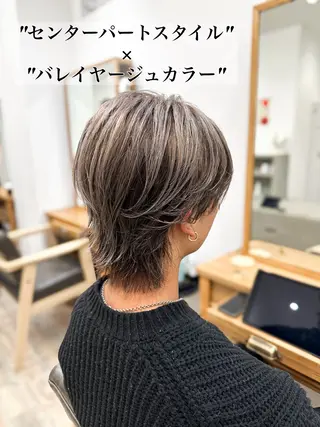 カラー メンズ ブリーチカラー🔥 パーマ【佐々木凌平】のヘアスタイル