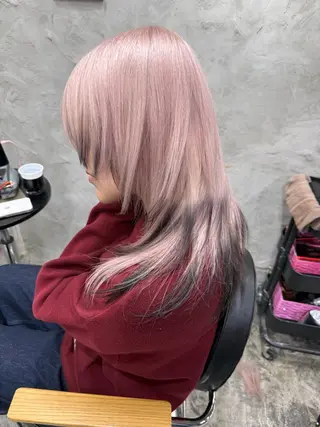 セミロング ハイトーン/ブリーチ MAYURI🌺横浜のヘアスタイル