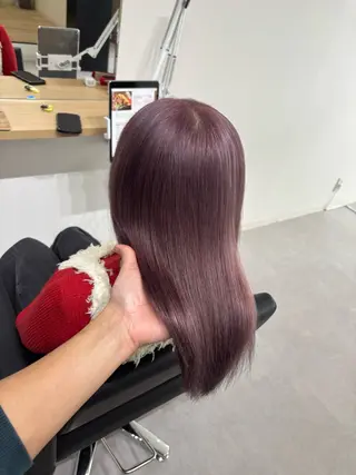 セミロング ケアブリーチ 黒瀬有汰のヘアスタイル
